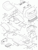 Murray 38702x7A - Scotts 38" Lawn Tractor (1996) (Home Depot) Ersatzteile Chassis & Hood