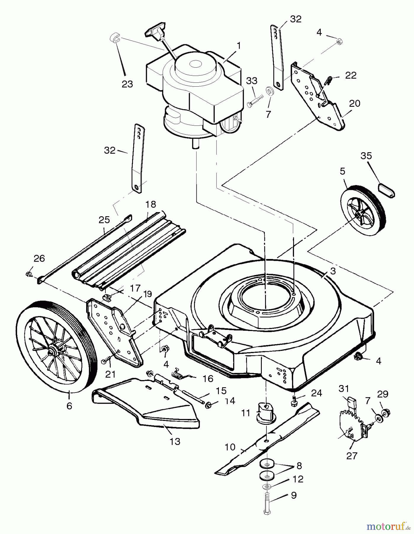  Murray Rasenmäher 22545x92D - B&S/Murray 22