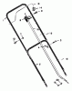 Murray 22577x91A - B&S/ 22" Walk-Behind Mower (1997) (Roses) Ersatzteile Handle Assembly