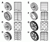 Murray 22577x91A - B&S/ 22" Walk-Behind Mower (1997) (Roses) Ersatzteile Wheel Size & Type