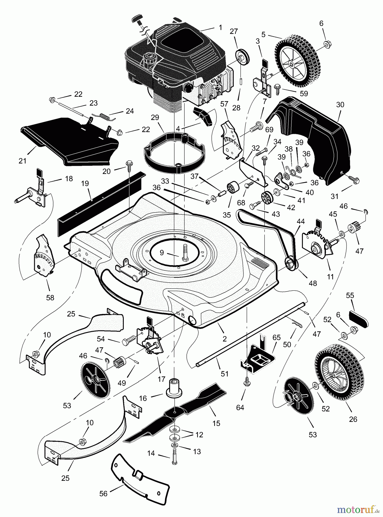 Murray Rasenmäher 226110x92A - B&S/Murray 22
