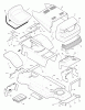 Murray 38702x8D - Scotts 38" Lawn Tractor (1996) (Home Depot) Ersatzteile Chassis & Hood