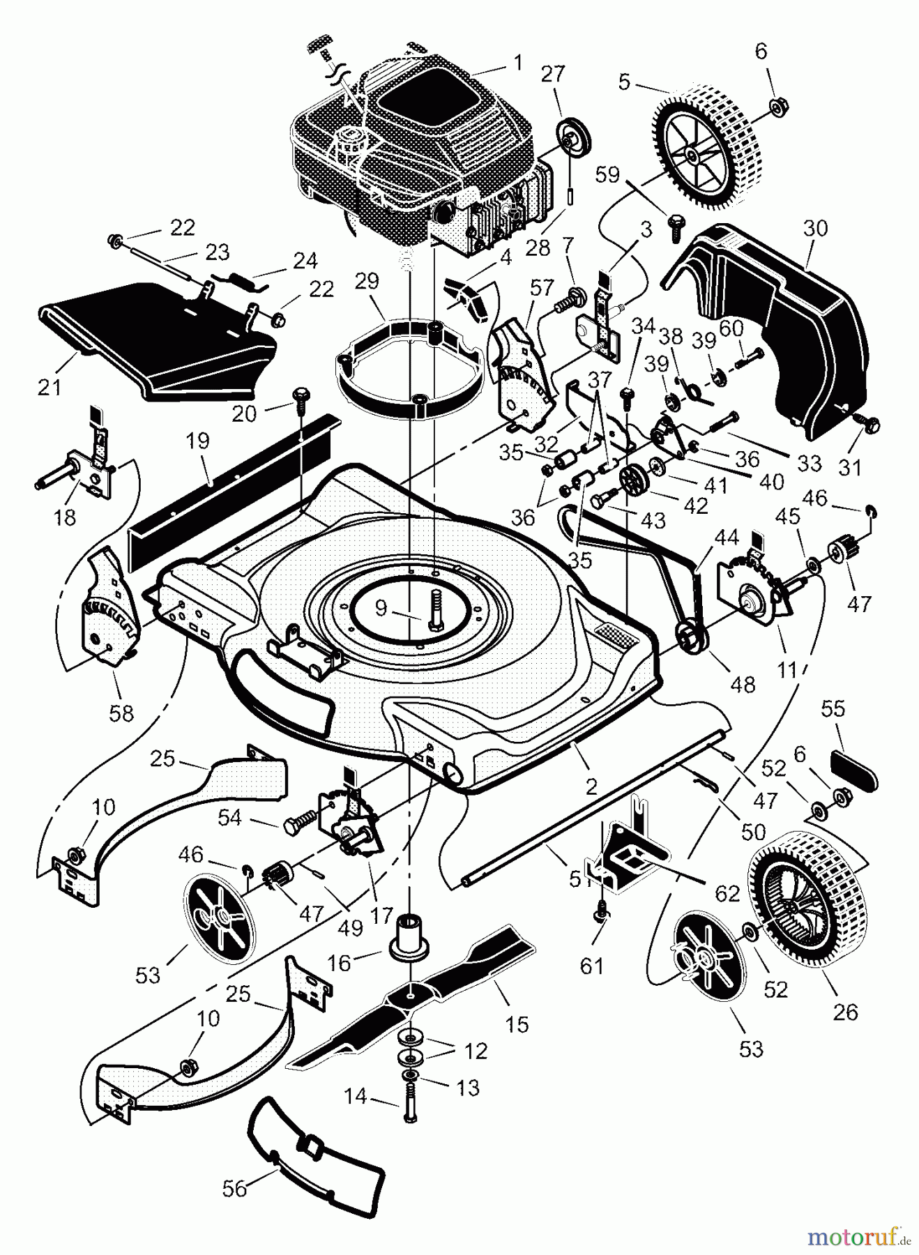  Murray Rasenmäher 22615x8A - Scotts 22