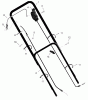Murray 22615x92A - B&S/ 22" Walk-Behind Mower (1999) (Walmart) Ersatzteile Handle Assembly