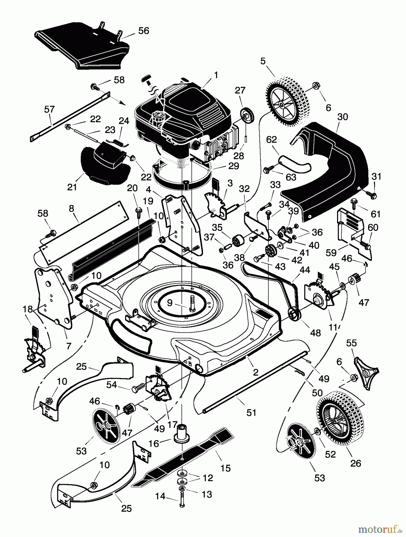  Murray Rasenmäher 22636x31A - Scotts 22