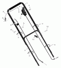 Murray 22648x4A - 22" Walk-Behind Mower (2000) Ersatzteile Handle Assembly