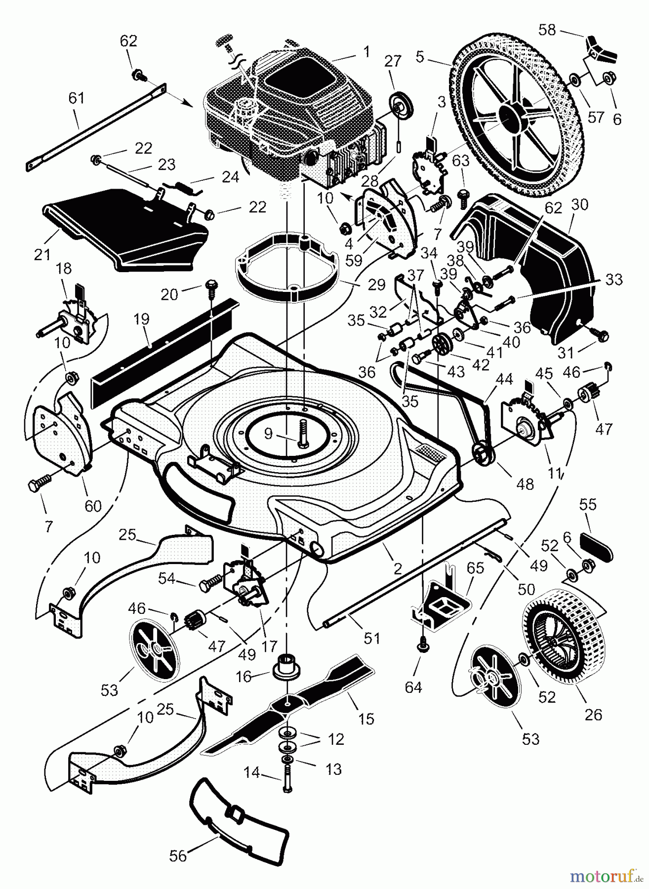 Murray Rasenmäher 22655x192A - B&S/Murray 22