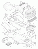 Murray 38705x30A - 38" Lawn Tractor (1996) Ersatzteile Chassis & Hood