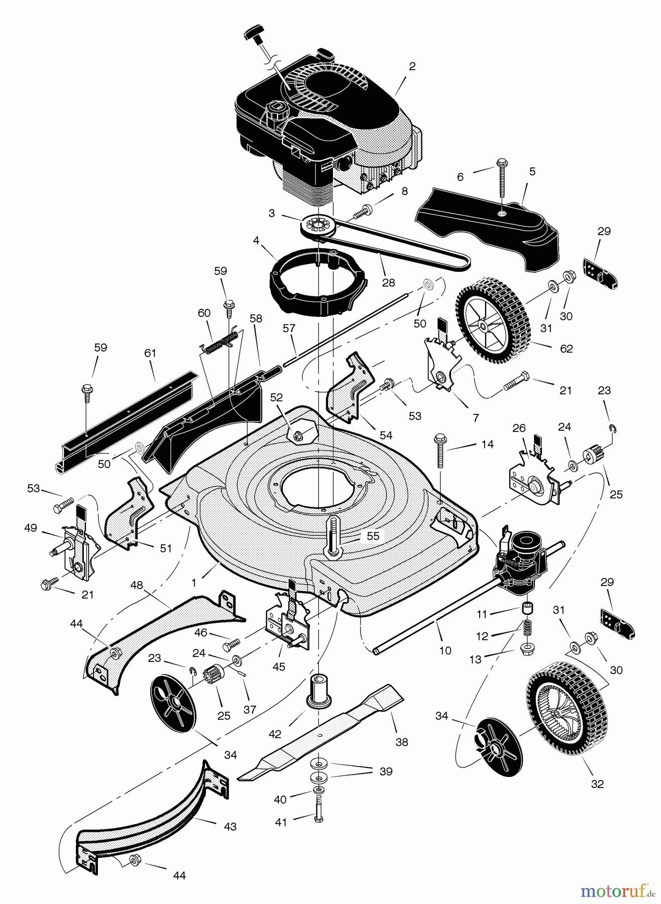 Murray Rasenmäher 228511x31D - Scotts 22
