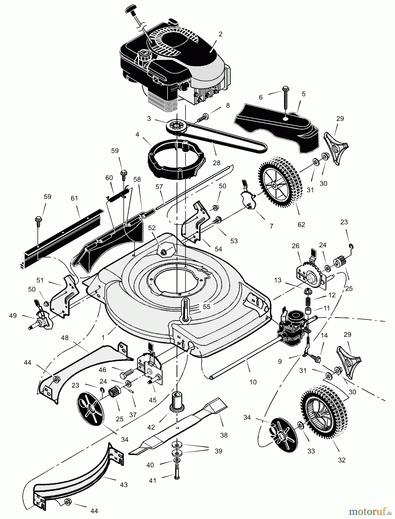  Murray Rasenmäher 228511x8B - Scotts 22