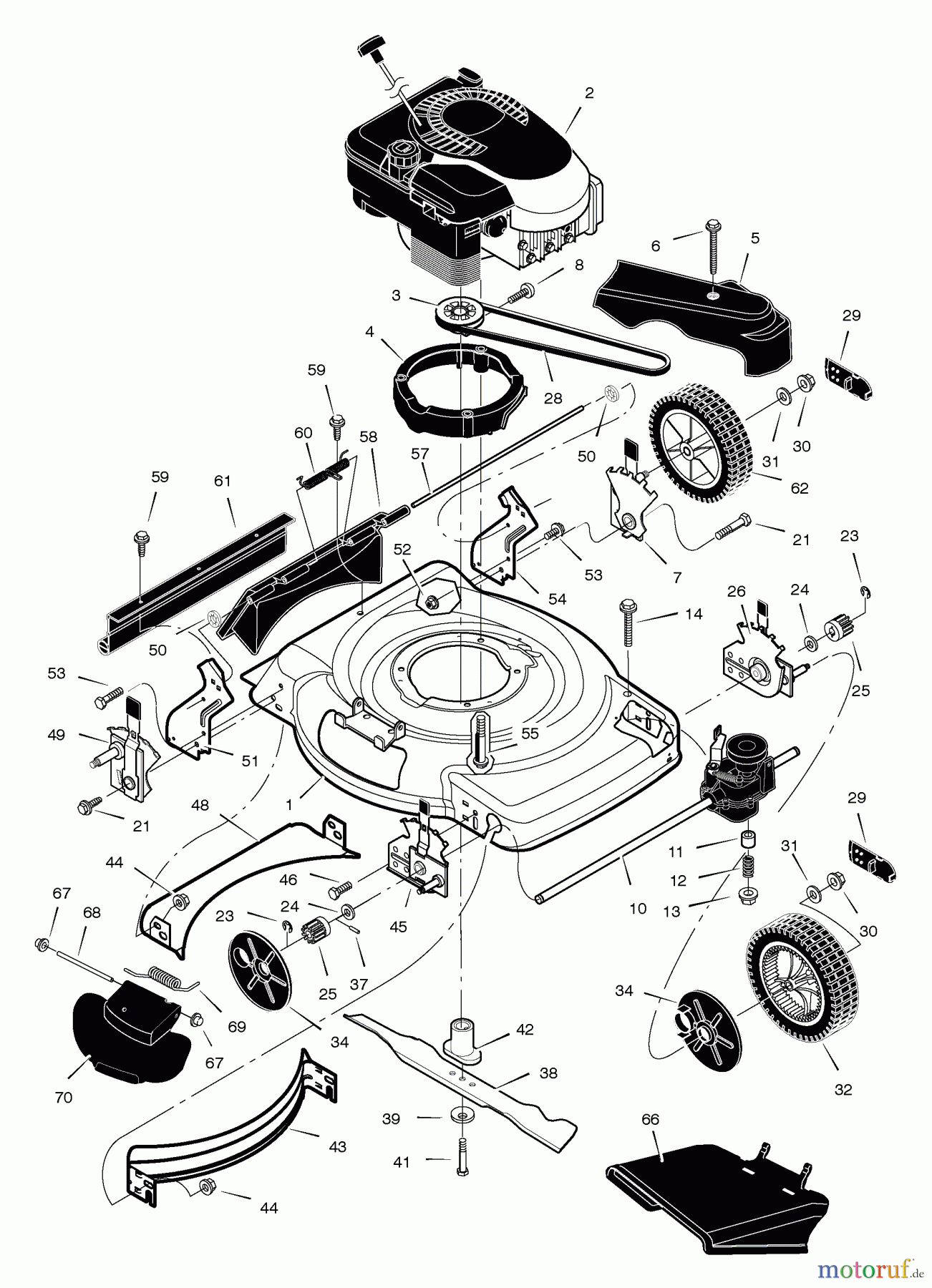 Murray Rasenmäher 228610x31A - Scotts 22