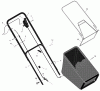 Murray 228610x89A - Yard King Performance 22" Walk-Behind Mower (2002) Ersatzteile Handle And Bag Assembly