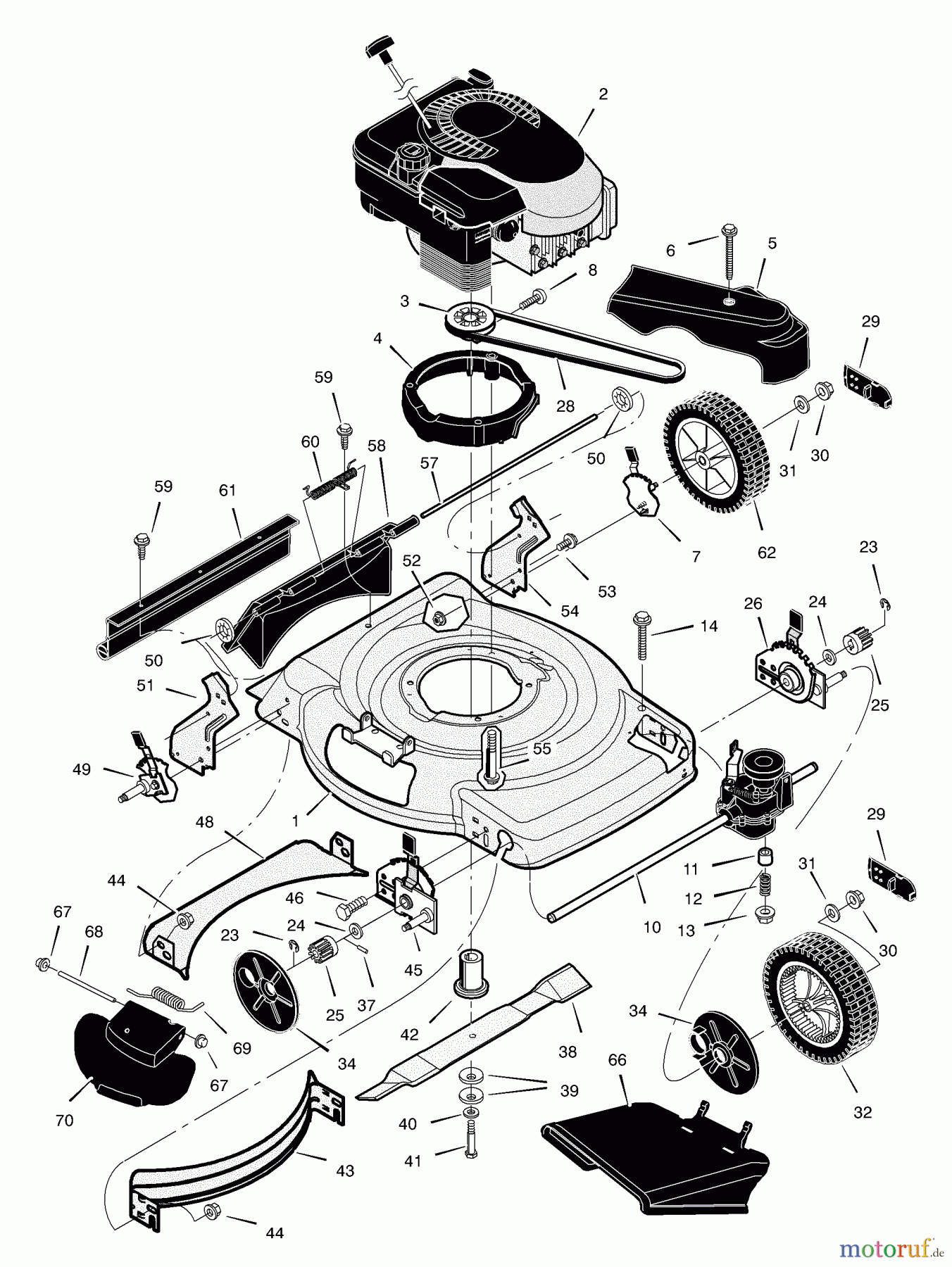 Murray Rasenmäher 228651x99A - B&S/Murray 22