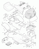 Murray 38705x5B - 38" Lawn Tractor (1996) Ersatzteile Chassis & Hood