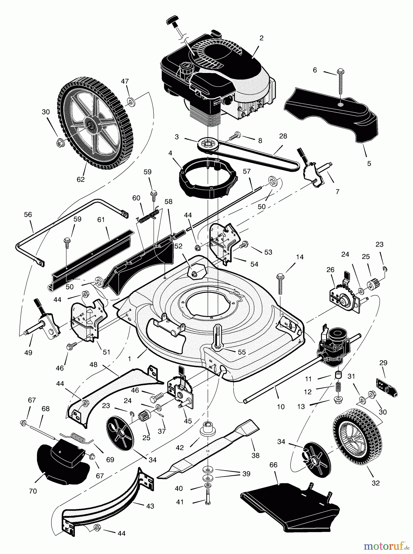 Murray Rasenmäher 229510x99A - B&S/Murray 22