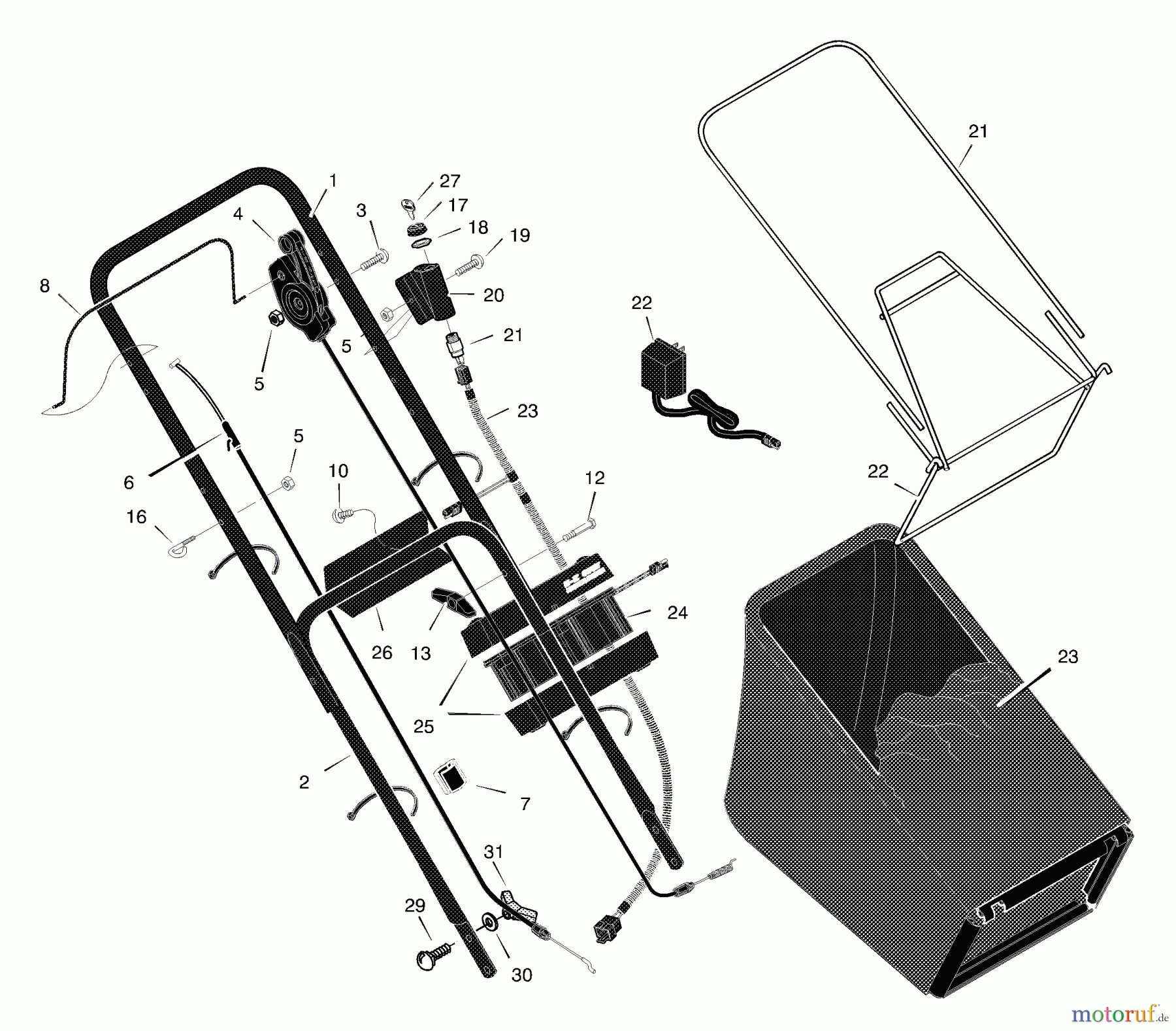 Murray Rasenmäher 229631x31A - Scotts 22