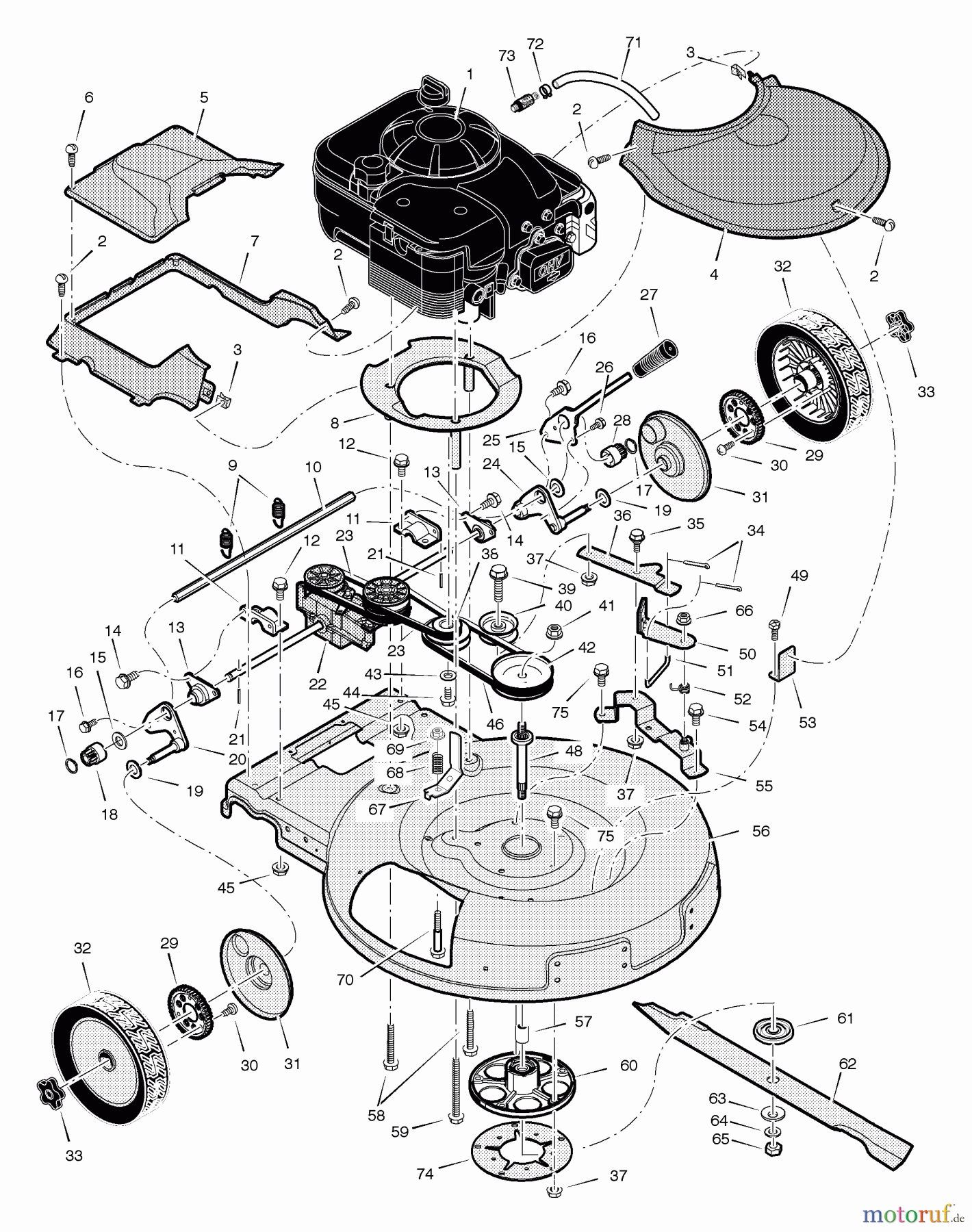  Murray Rasenmäher 261010x89B - Yard King Performance 26