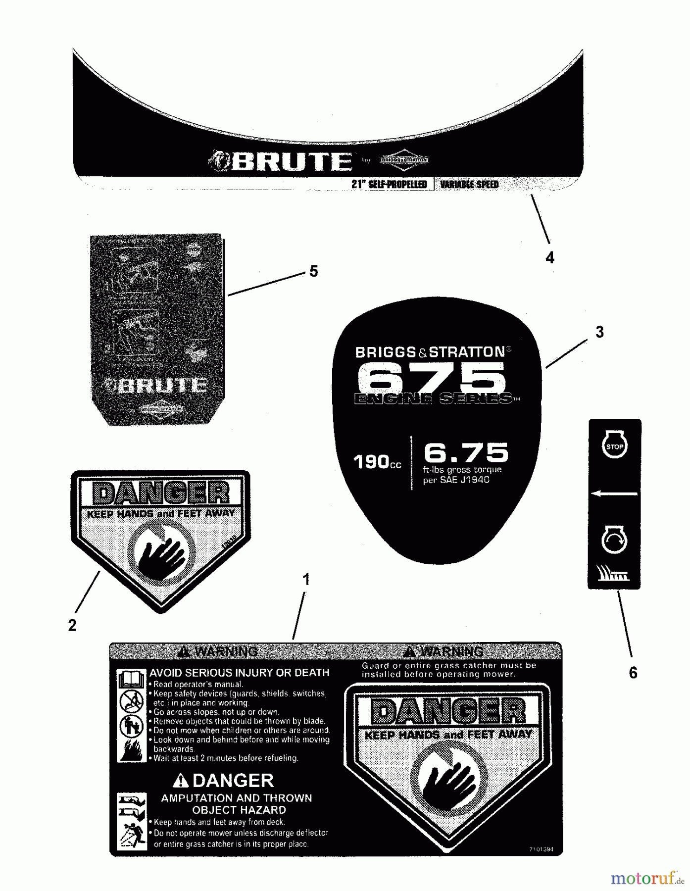  Murray Rasenmäher BTPV21675E (7800268) - Brute 21