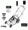 Murray BTX22725HW (7800883) - Brute 22" Self-Propelled Walk-Behind Mower (2012) Ersatzteile Decals Group (7502369_7502918)