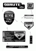 Murray BTXP22675HW (7800583) - Brute 22" Walk-Behind Mower (2010) Ersatzteile Decals