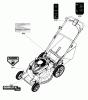 Murray BTXPV22725 (7800886) - Brute 22" 7.25GT Steel Deck Self-Propelled Walk-Behind Mower (2012) Ersatzteile Decals Group (7502589)