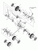 Murray BTXPV22700E (7800662) - Brute 22" Walk-Behind Mower (2010) Ersatzteile Front & Rear Wheels Group