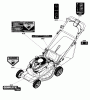 Murray BTXPV22725E (7800887) - Brute 22" Steel Deck Self-Propelled Walk-Behind Mower (2012) Ersatzteile Decals Group (7502435)
