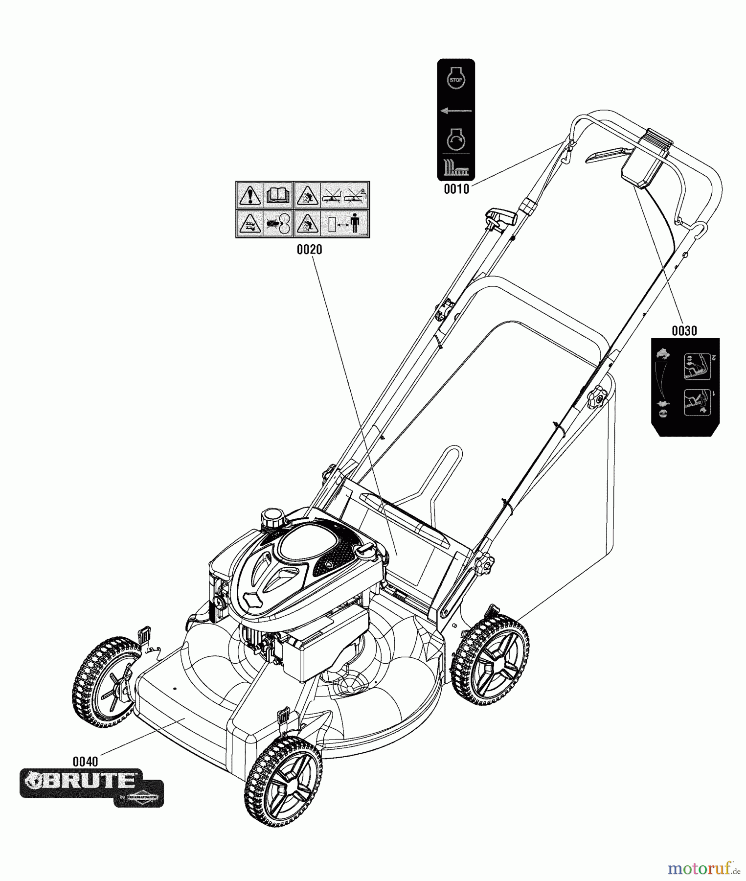 Murray Rasenmäher EBTPV22675HWEX (7800880) - Brute 22