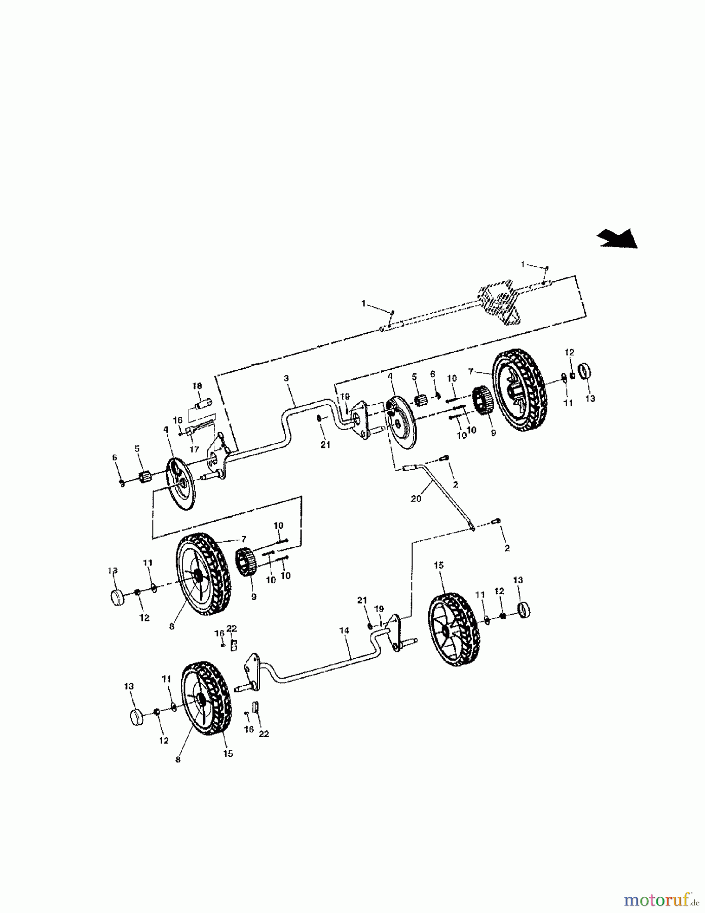Murray Rasenmäher JS25 (7800196) - John Deere 21