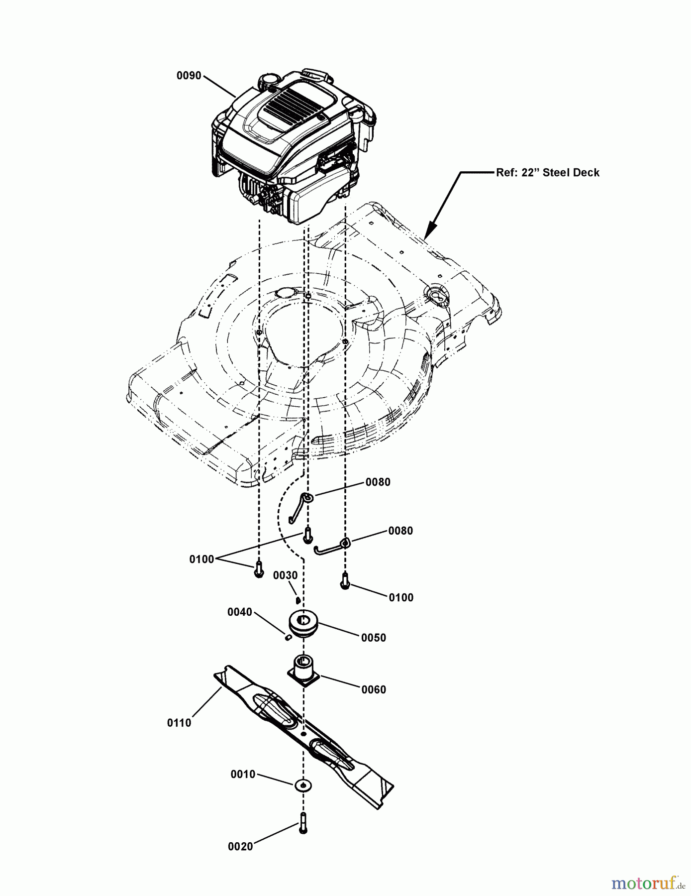 Murray Rasenmäher JS36 (7800808) - John Deere 22