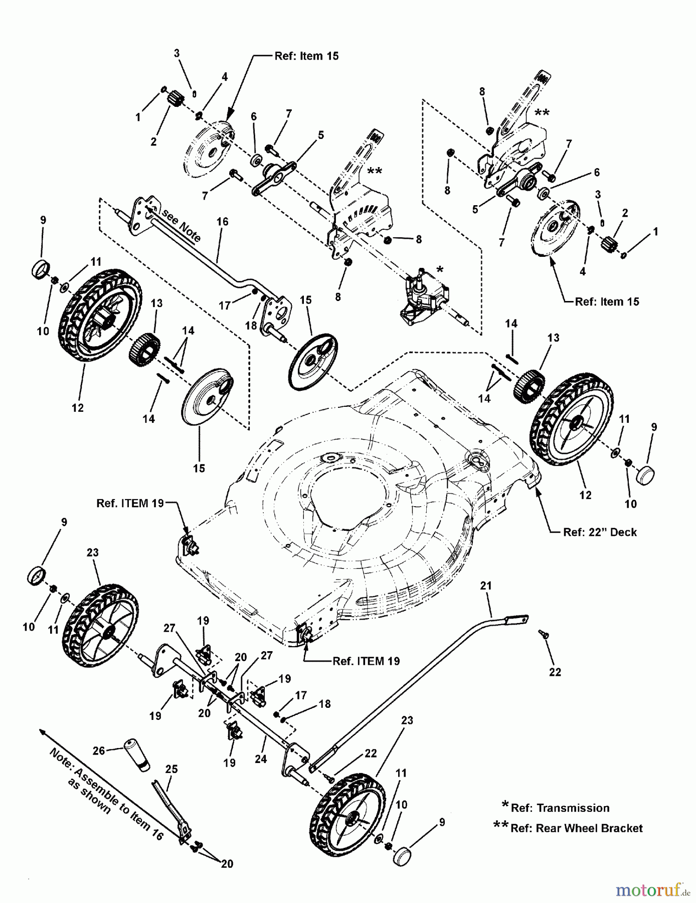Murray Rasenmäher JS36 (LP7800575) - John Deere 22