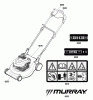 Murray MXMH850EX (881557) - 19" High Wheel Self Propelled Mower CE, 850E Series (2012) Ersatzteile Decals Group (881651_881693)