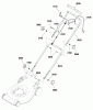 Murray MXMH850EX (881557) - 19" High Wheel Self Propelled Mower CE, 850E Series (2012) Ersatzteile Handles Group (881308_881309)