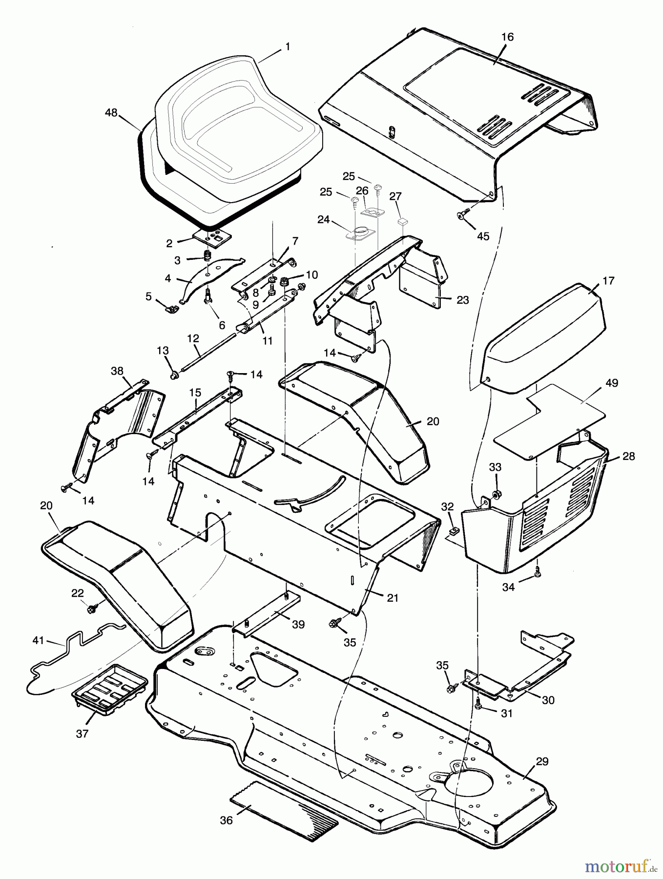 Murray Rasen- und Gartentraktoren 38711x96A - B&S/Murray 38