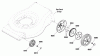 Murray MXMH850EX (881557) - 19" High Wheel Self Propelled Mower CE, 850E Series (2012) Ersatzteile Wheels Group - High Wheel (881343)