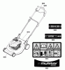 Murray MXU16550E (881559) - 16" Self Propelled Mower CE, 550E Series (2012) Ersatzteile Decals Group (881653)