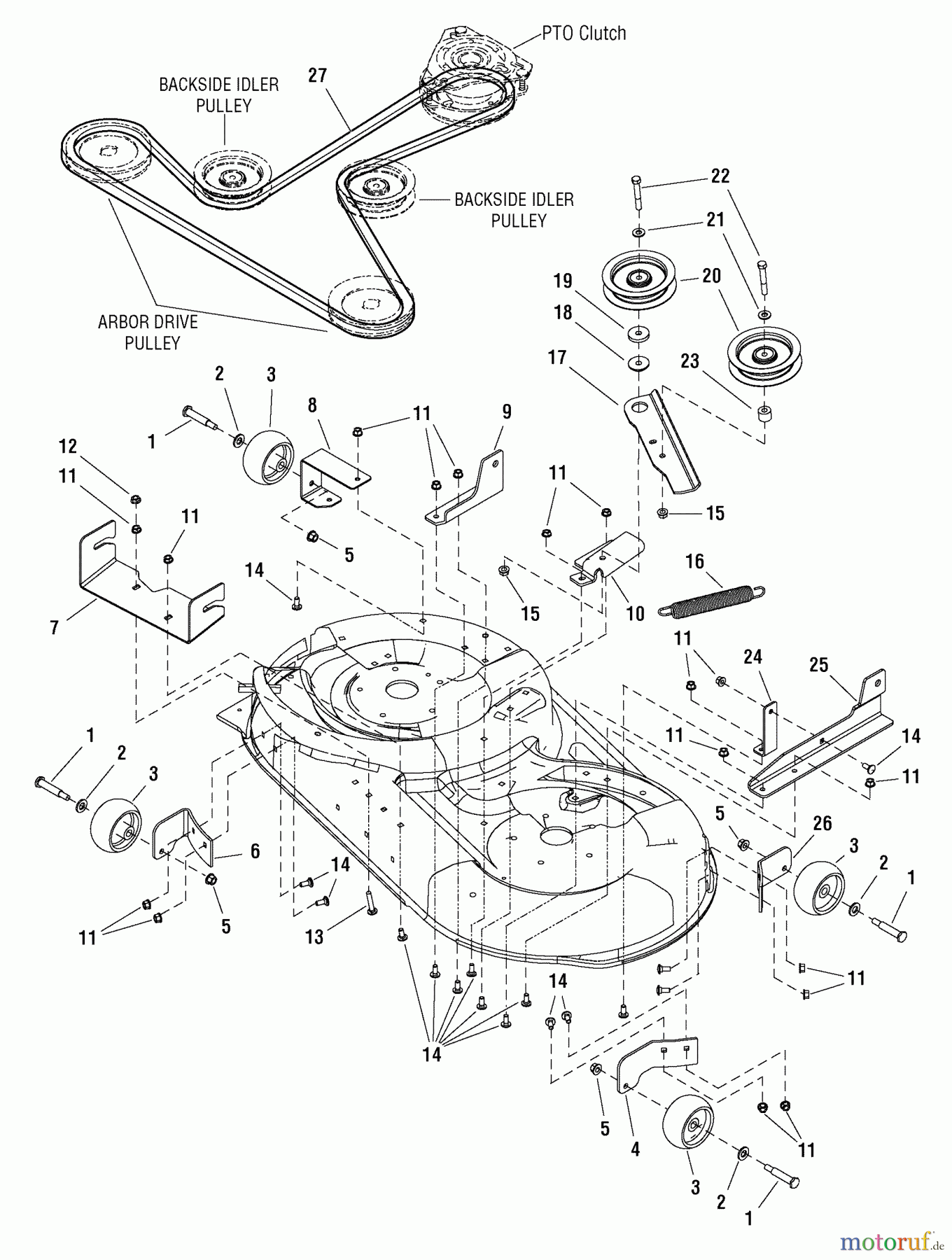 Murray Nullwendekreismäher, Zero-Turn 107.267860 (7800341) - Craftsman ZTS7500, 21HP B&S w/42