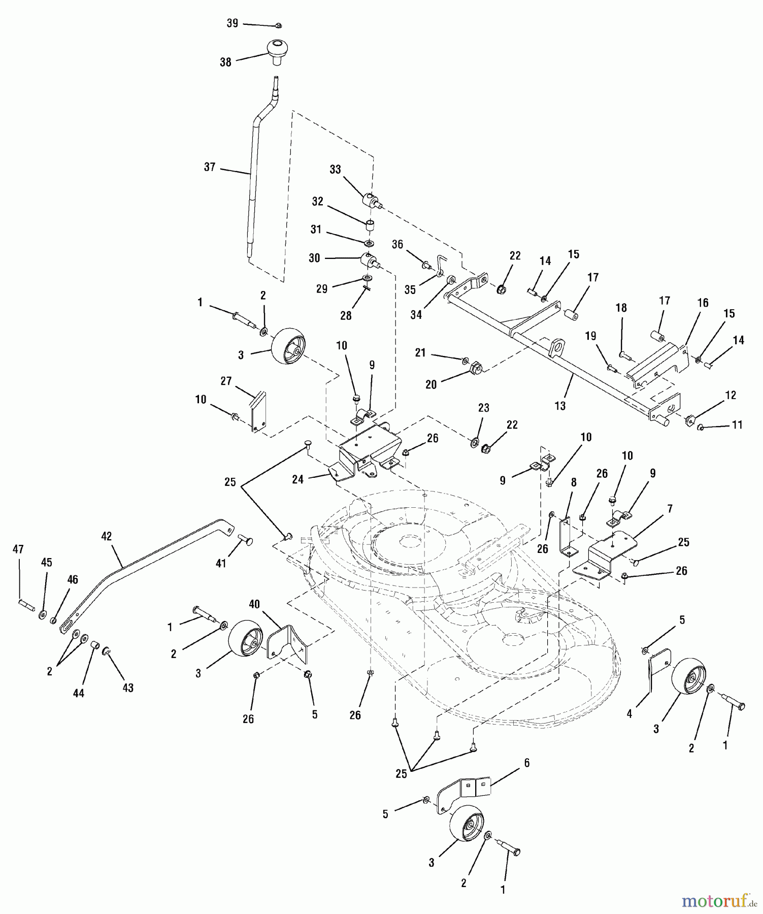 Murray Nullwendekreismäher, Zero-Turn 107.277680 (2690514) - Craftsman ZTS7500, 19HP B&S w/42