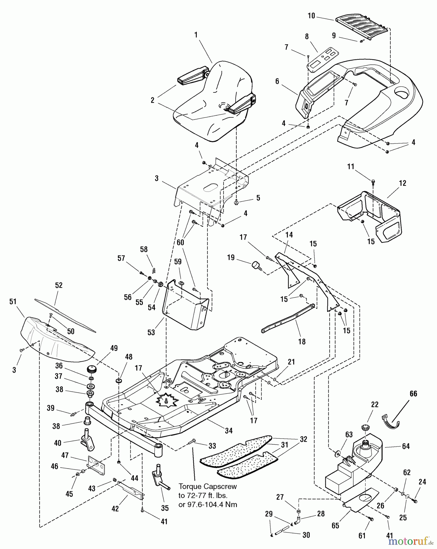 Murray Nullwendekreismäher, Zero-Turn 107.277680 (2690514) - Craftsman ZTS7500, 19HP B&S w/42
