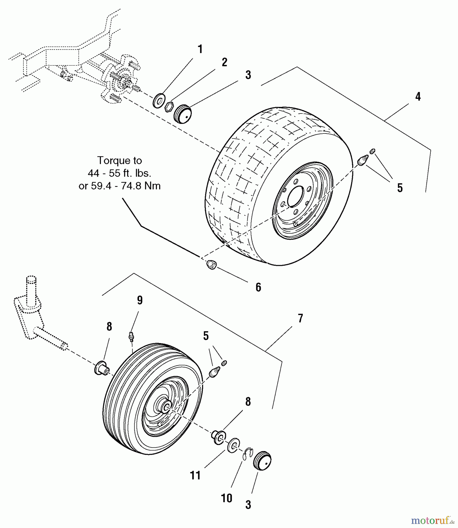 Murray Nullwendekreismäher, Zero-Turn 107.277721 (2690520) - Craftsman ZTS7500, 20HP Kohler w/44