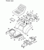 Wolf-Garten Trac OHV 6 6200000 Serie C (2004) Ersatzteile Sitz, Sitzwanne