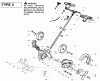 Poulan / Weed Eater PE550 (Type 1) - Weed Eater Edger Ersatzteile Handle & Controls Type 3