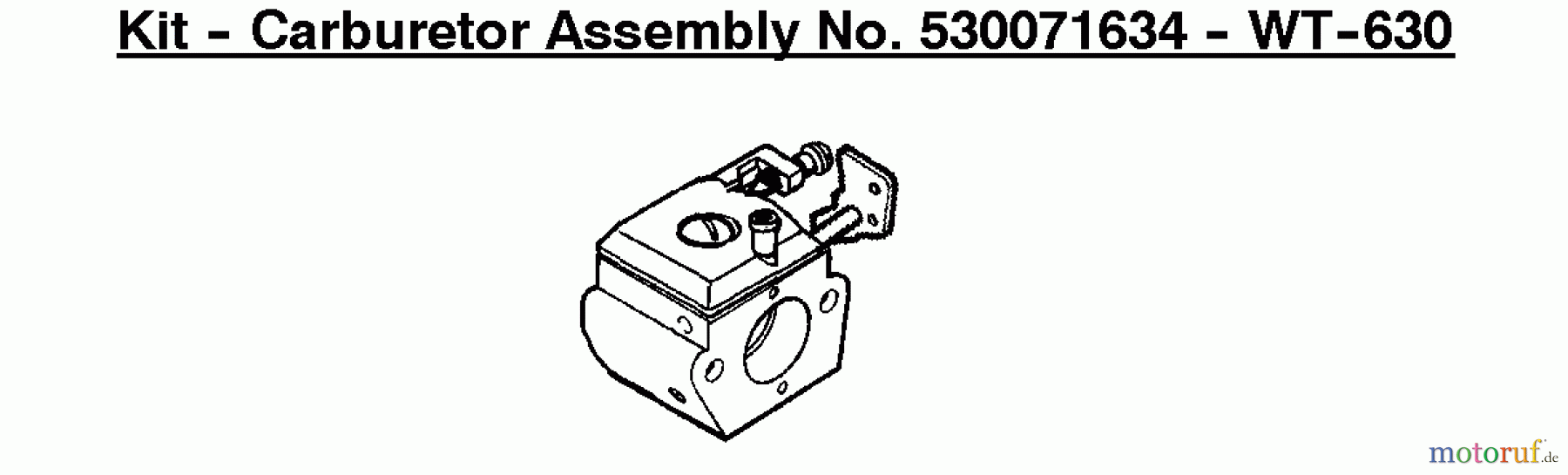 Poulan / Weed Eater Kantenschneider PE550 (Type 5) - Weed Eater Edger Kit - Carburetor Assembly