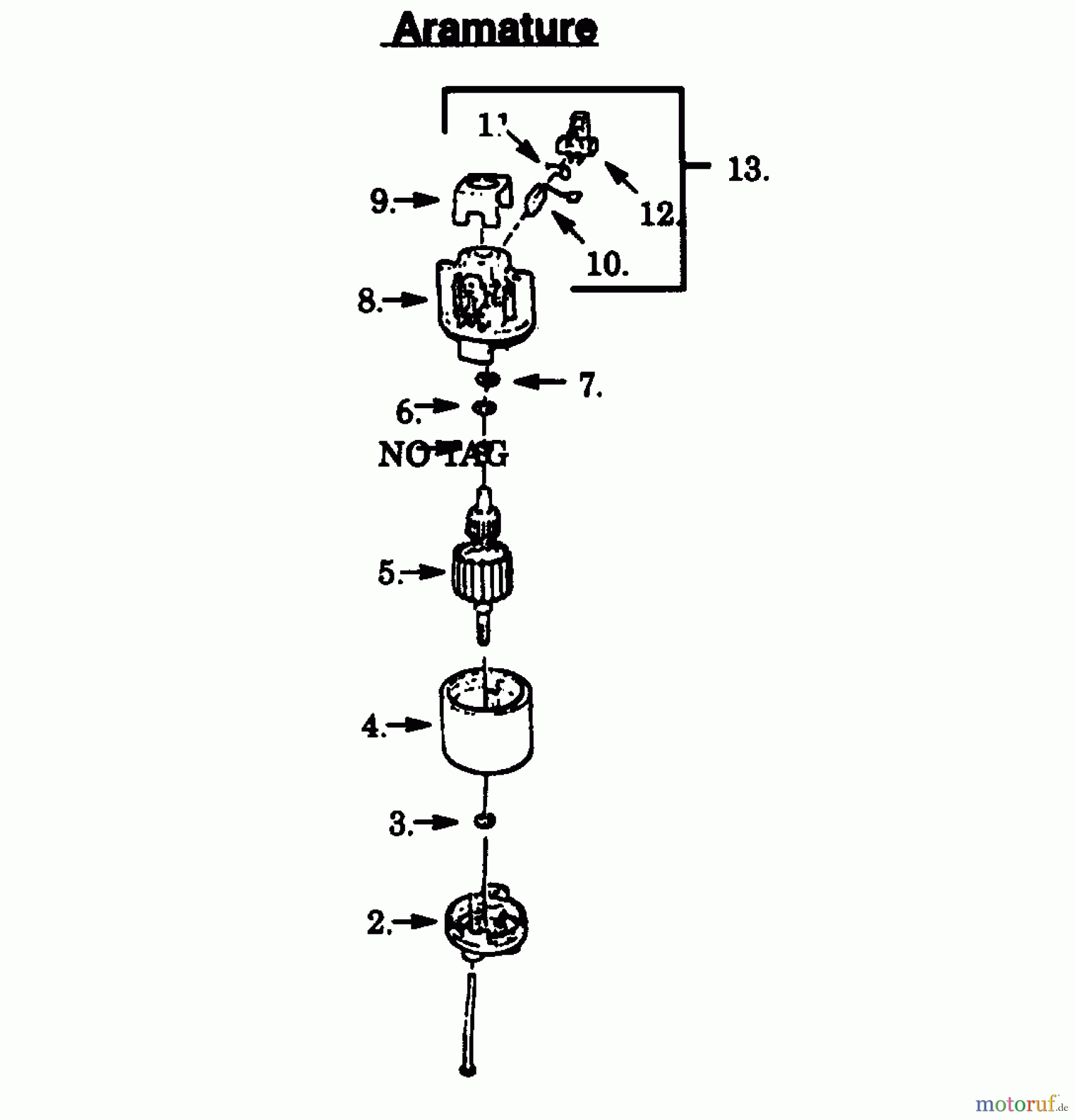 Poulan / Weed Eater Kantenschneider SE150 - Weed Eater Electric Edger ARMATURE