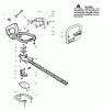 Poulan / Weed Eater GHT180LE (Type 1) - Weed Eater Hedge Trimmer Ersatzteile Handle & Blade Assembly Type 1
