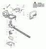 Poulan / Weed Eater GHT180LE (Type 4) - Weed Eater Hedge Trimmer Ersatzteile Handle & Blade Assembly Type 2,3,4