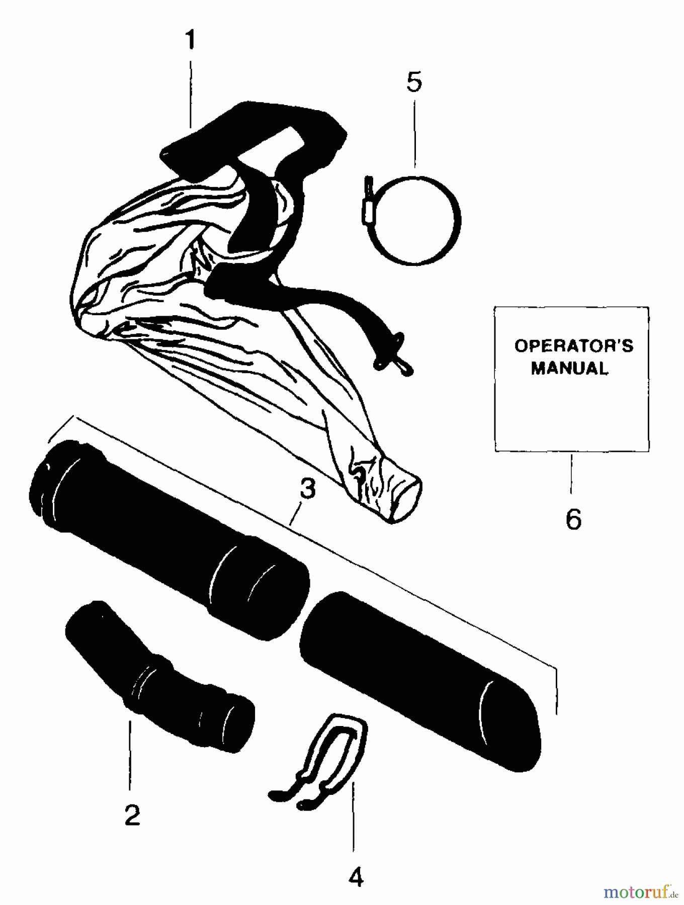  Poulan / Weed Eater Bläser / Sauger / Häcksler / Mulchgeräte 180SB - Weed Eater Twister Blower Vacuum Attachment Kit