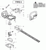 Poulan / Weed Eater GHT225LE (Type 3) - Weed Eater Hedge Trimmer Ersatzteile Cutting Equipment Type 3