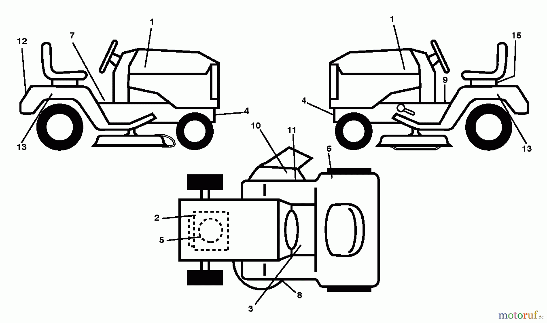 Poulan / Weed Eater Rasen und Gartentraktoren 11597 (96011030600) - Poulan Pro Lawn Tractor (2012-01) DECALS