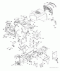 Poulan / Weed Eater 12597RB (96061034100) - Poulan Pro Lawn Tractor (2011-12) Ersatzteile CHASSIS ENCLOSURES